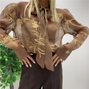 camicia lavorata trasparente flake